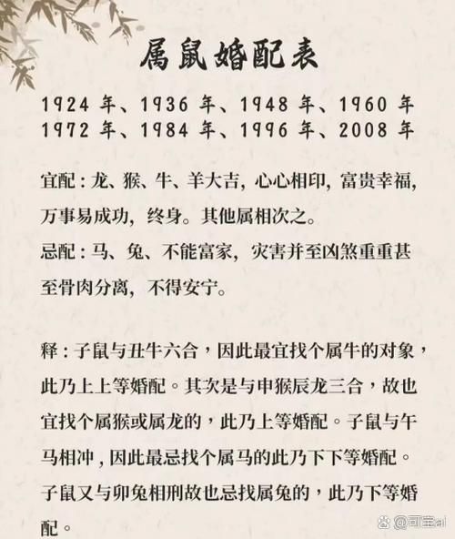 生肖鼠忌哪个属相（生肖鼠最忌什么属相配对）
