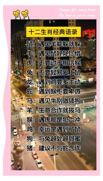 十二属相生肖语录（十二属相生肖语录有哪些？）
