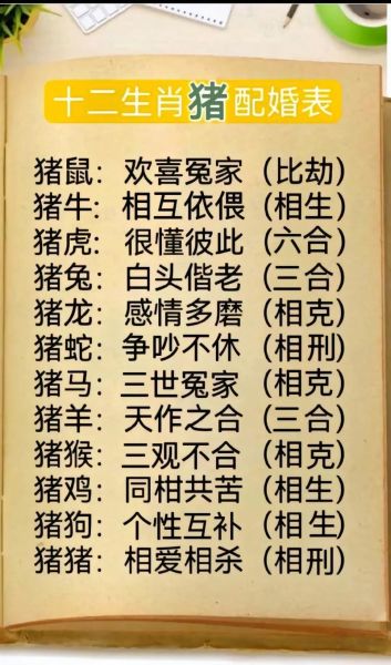 生肖猪的绝佳伴侣属相（属猪的最佳配偶属相揭秘）