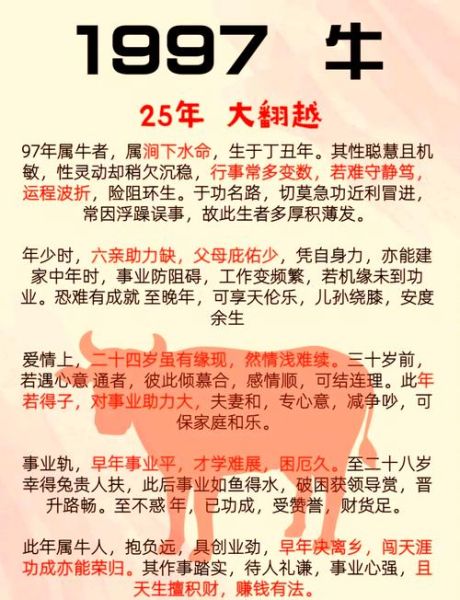 1997属相什么生肖（1997年属什么生肖？小白必看！）