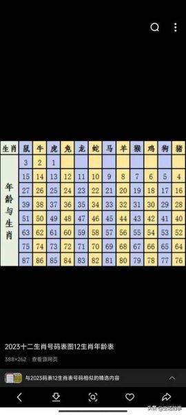 生肖属相年历表（生肖属相年份对照表查询）