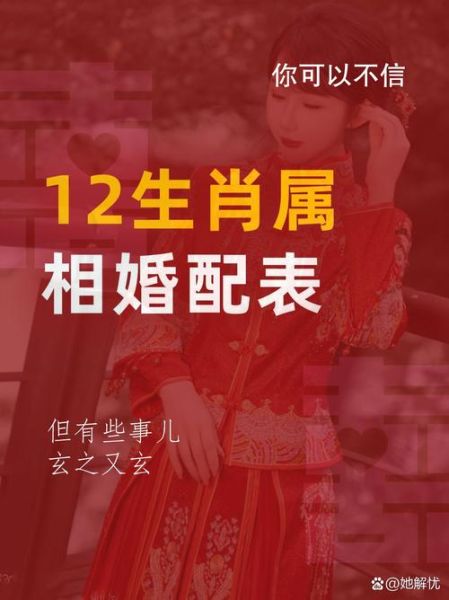 最佳生肖属相婚姻配对（2024属相婚配大全及宜忌表）