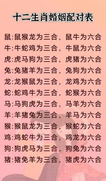 属相的最佳相配生肖（最准确的12属相婚姻配对方法）