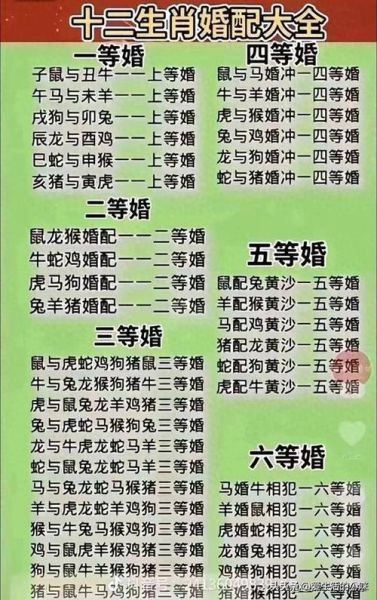 适合夫妻生肖的属相（夫妻生肖配对最佳表）