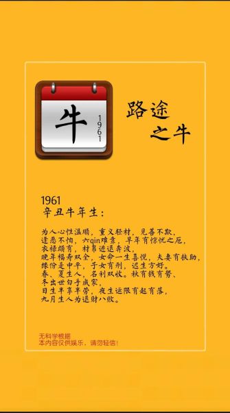 牛生肖属相与字型