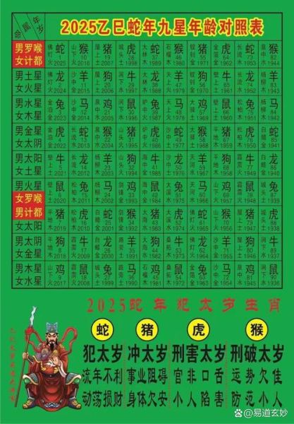 生肖属相年龄图解大全（生肖属相年龄图解大全2025版）