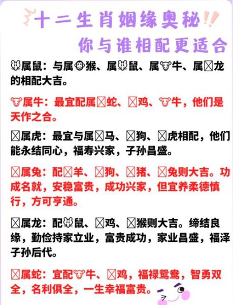 生肖属相婚配指数(属鼠和属牛真的配吗?)