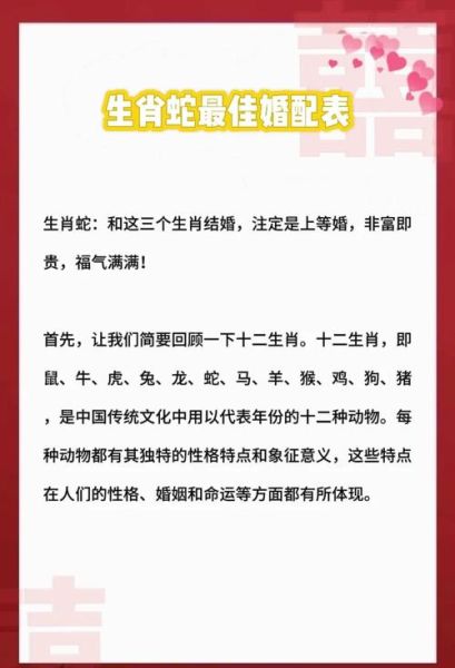 蛇生肖的相合属相(蛇和什么生肖最合?新手配对速查)