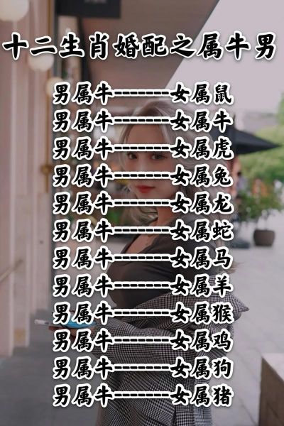 牛和什么属相配生肖(牛和什么属相最配)