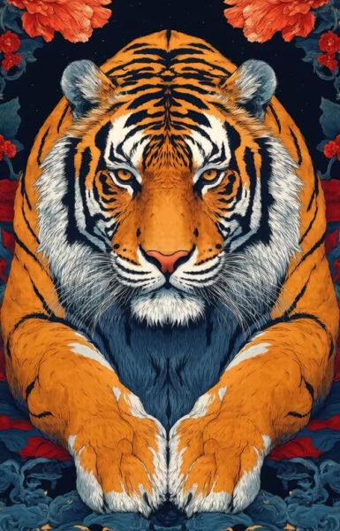 属相虎生肖图（2024属相虎生肖图高清壁纸大全）