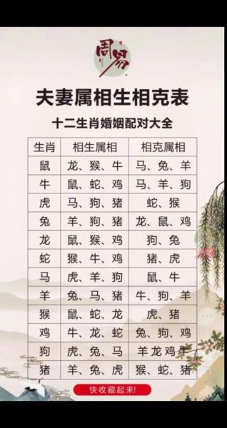 化解属相不合的生肖（化解属相不合的生肖配对表）
