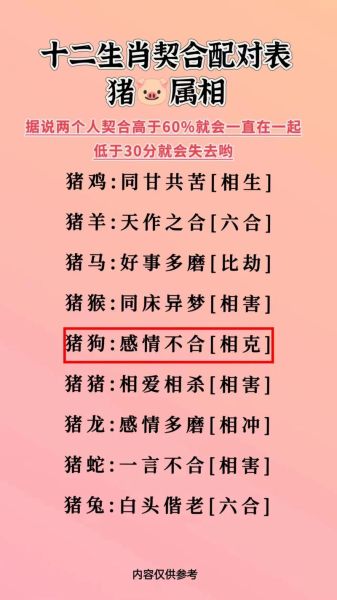 生肖猪婚姻配对属相（生肖猪和什么属相最配婚姻解析）