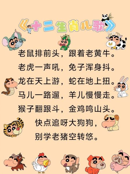 十二生肖歌属相（十二生肖歌儿歌完整版歌词及背诵技巧）