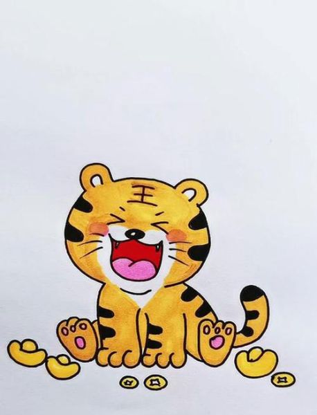 虎的生肖属相画画（属虎简笔画如何画🎨适合新手）