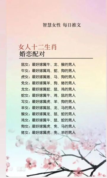 生肖羊女的幸福属相（生肖羊女最配属相是谁？）