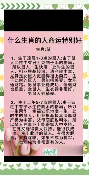 鼠属相人命运最好的生肖（鼠属相人命运最好的生肖揭秘）