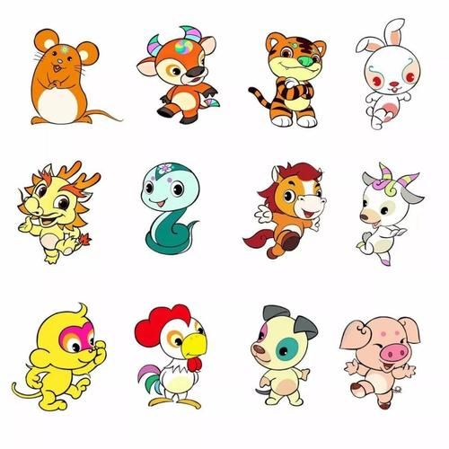 生肖属相配图大全图片（十二生肖属相配图超清无水印合集）