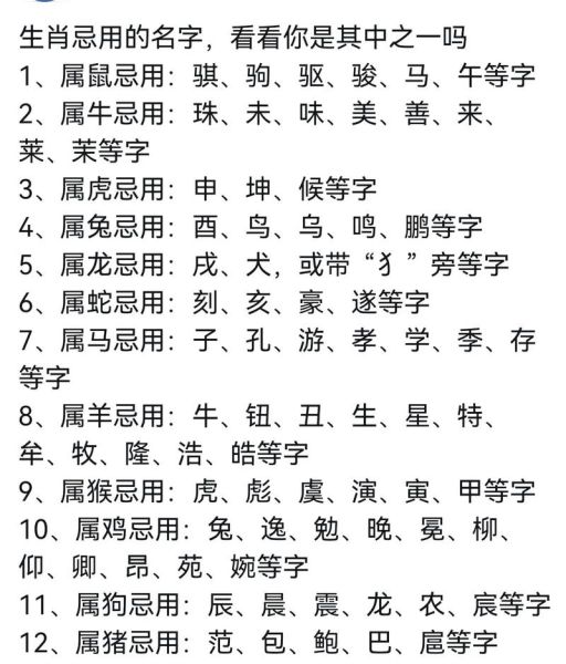 交友属相禁忌有哪些生肖