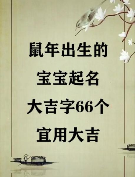 生肖属相起名法（鼠年宝宝取名必避五大忌）