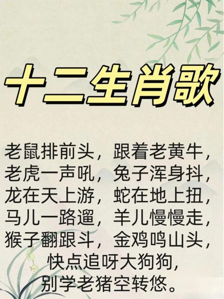 生肖属相的歌曲（给小白听的经典生肖属相歌曲合集）