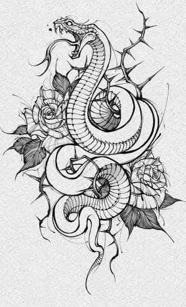 简约属相纹身蛇女生肖（简约蛇纹身女款属相图案推荐）