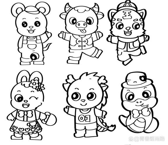 学画十二生肖属相（学画十二生肖属相简笔画入门）