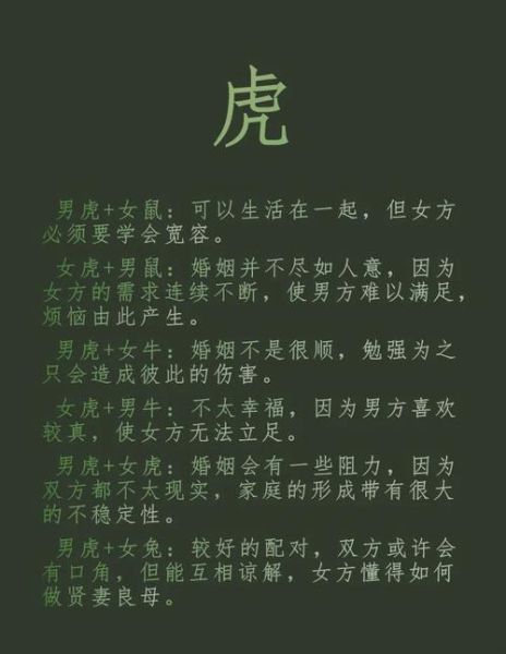 虎生肖忌什么属相（虎生肖忌什么属相？避坑指南来了）