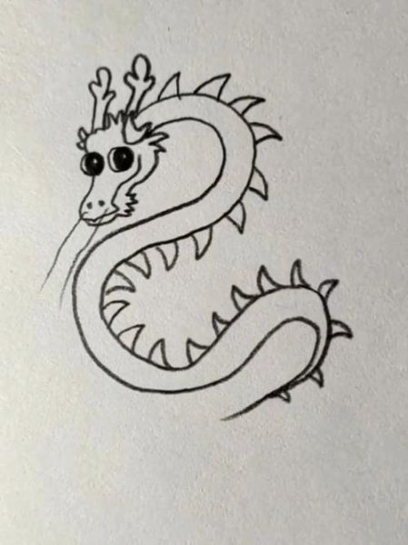 生肖属相怎么画龙图片（生肖龙简笔画教程一看就会）