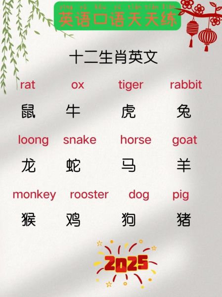 生肖又称属相英语翻译（生肖属相英文怎么写 zodiac animals）