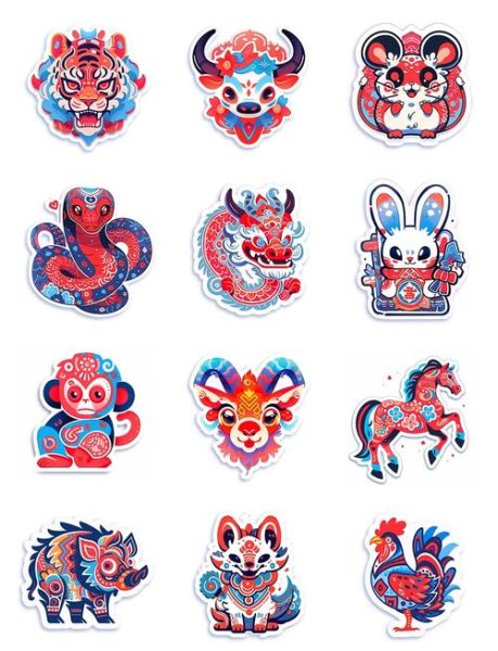 生肖属相手机贴纸设计（生肖手机贴纸怎么自己画）