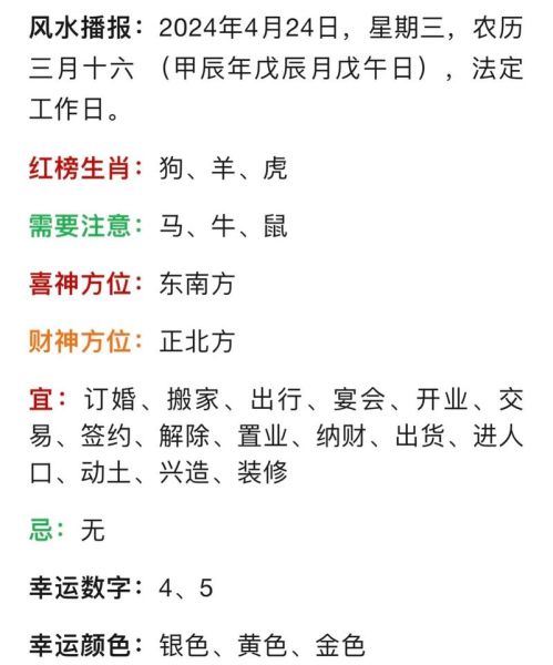 属相生肖2024（2024年属什么生肖运势最旺）